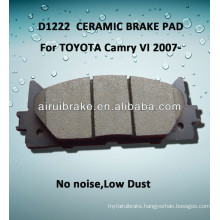 D1222 car accessory ceramic break pad for TOYOTA,CAMRY